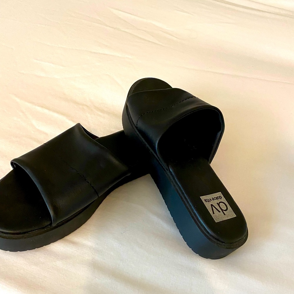 Dolce Vita slip-on wedge sandals